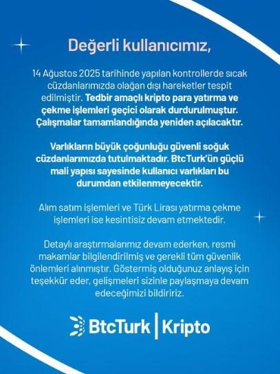 BTCTÜRK HACKLENDİ Mİ