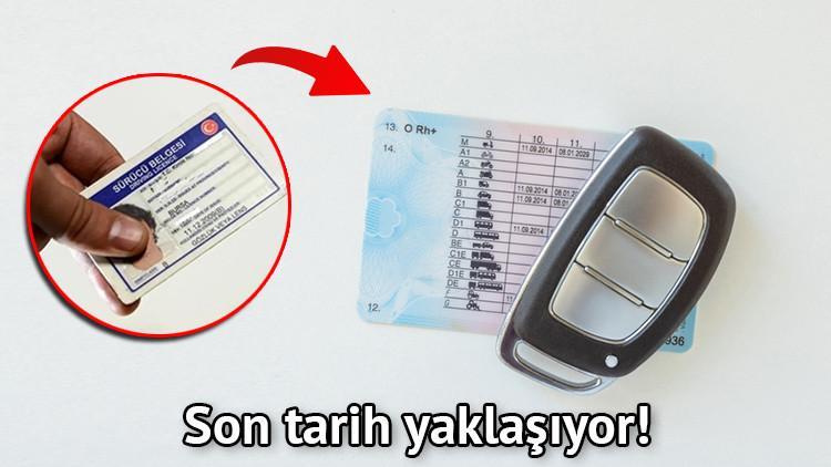 Eski tip ehliyetini yenilemeyenler için son tarih yaklaşıyor Yenilemeyenler 7.438 bin TL ceza ödeyecek Eski tip ehliyetini yenilemeyenler için son tarih yaklaşıyor Yenilemeyenler 7.438 bin TL ceza ödeyecek