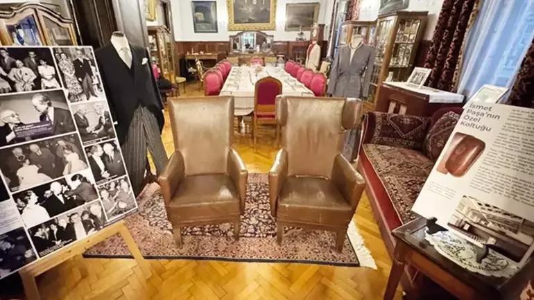 İnönü’s special ‘listening chair’ displayed for first time in Ankara
