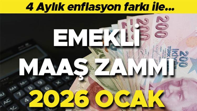 2026 OCAK EMEKLİ MAAŞ ZAMMI HESAPLAMA TABLOSU (4 TÜİK ENFLASYON FARKI İLE) || Yeni yıl emekli zammı ne kadar olacak 2025 Ekim enflasyon oranı açıklandı Yeni yıl emekli maaşı ne kadar olacak, yüzde kaç zam yapılacak En düşük emekli aylığı ne kadar