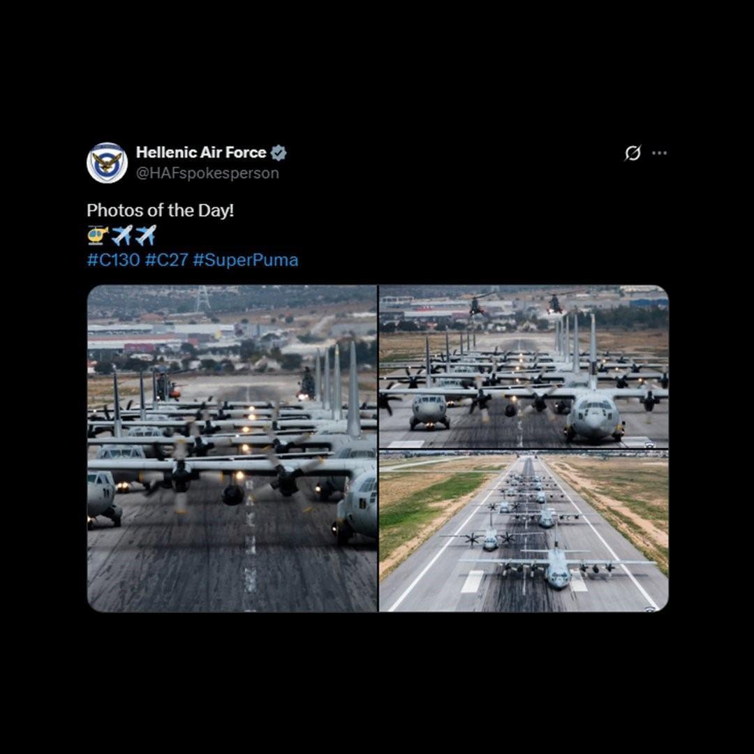 Greek Air Force deletes controversial ‘C-130’ post, issues condolence message