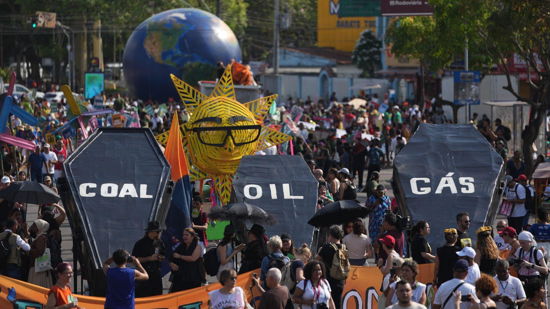 Massive march in Brazil marks first big UN climate protest in years