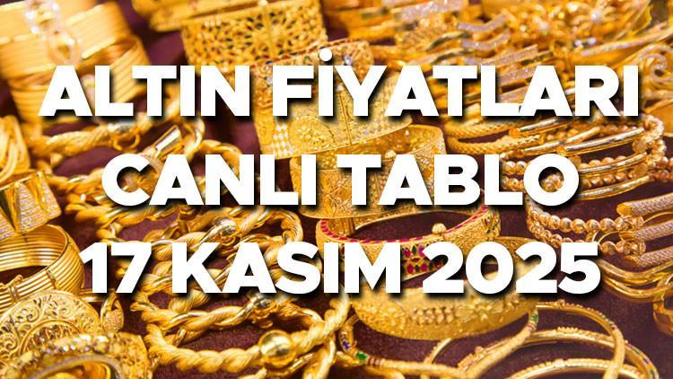 ALTIN FİYATLARI CANLI VE ANLIK SON DAKİKA 17 KASIM 2025 (GÜNCEL TABLO) || Bugün 1 gram altın, çeyrek altın, ons altın, 22 ayar altın, ata altın, Cumhuriyet altını ne kadar, kaç TL oldu Serbest piyasa ve Kapalıçarşı altın fiyatları canlı takip...