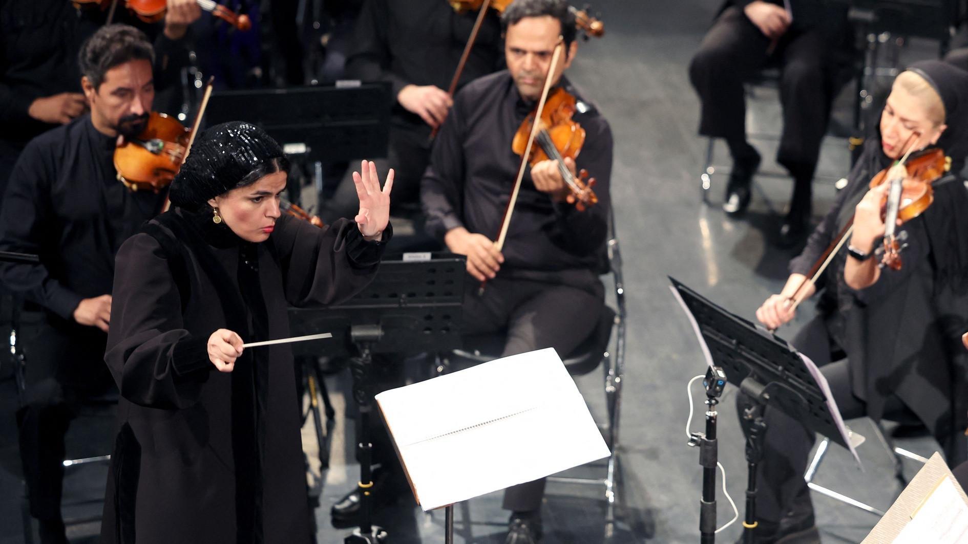 Iran's first woman orchestra conductor inspires