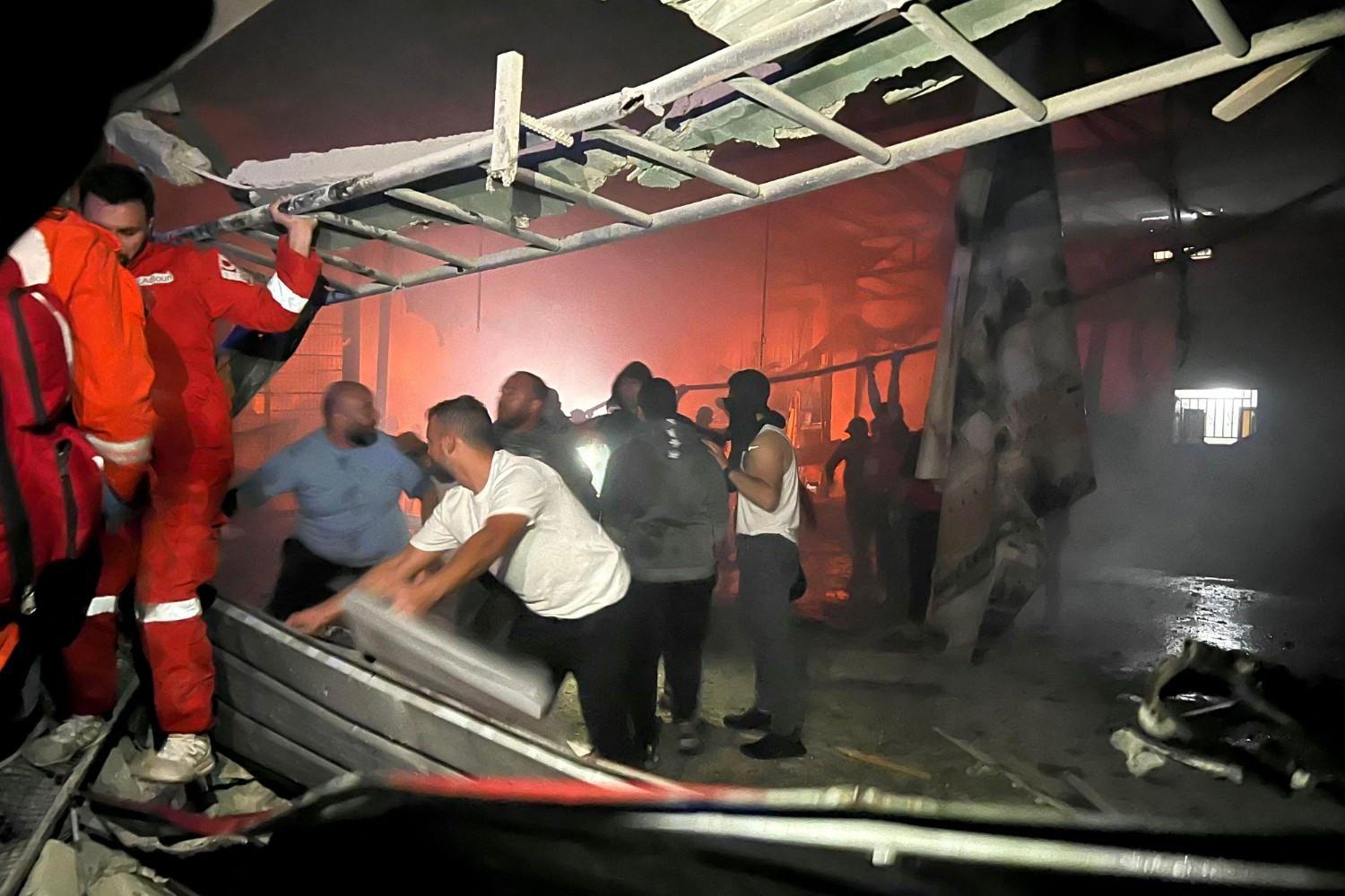 Lebanon says 13 dead in strike on Palestinian camp as Israeli says hit Hamas compound