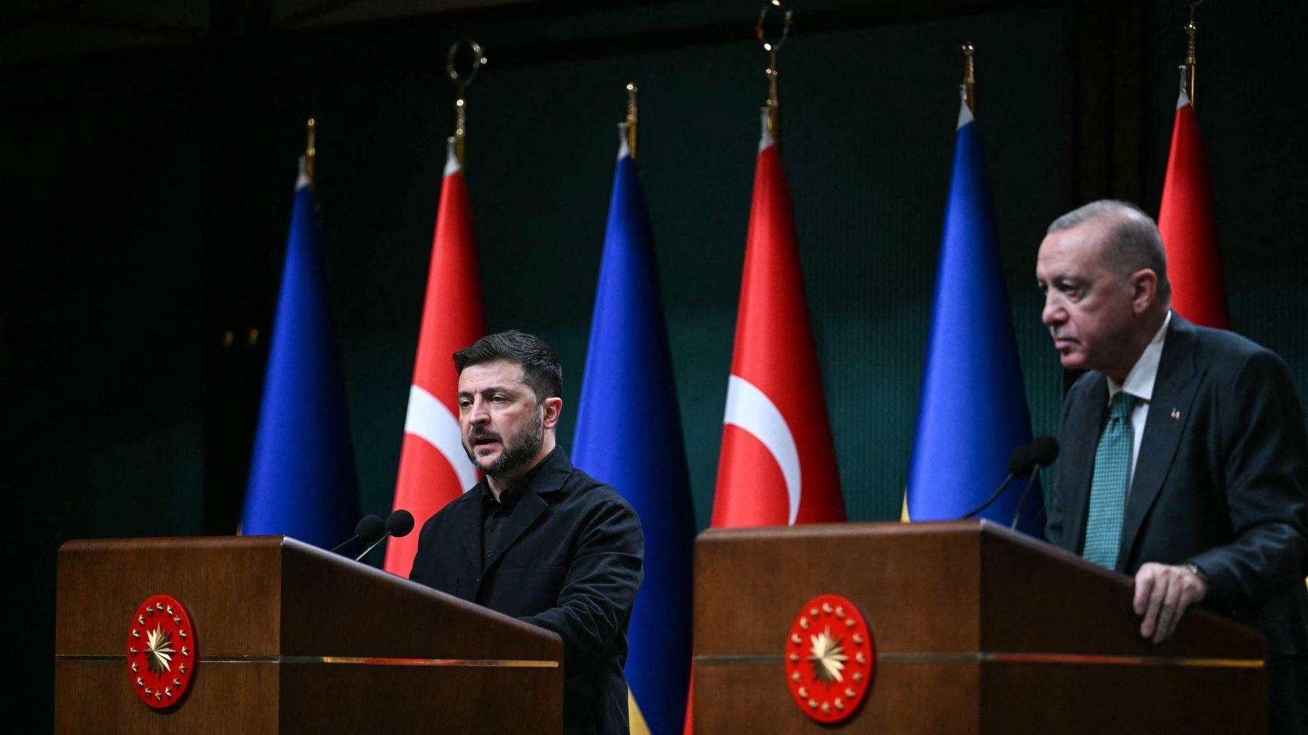 Erdogan urges revival of Istanbul talks in joint briefing with Zelensky