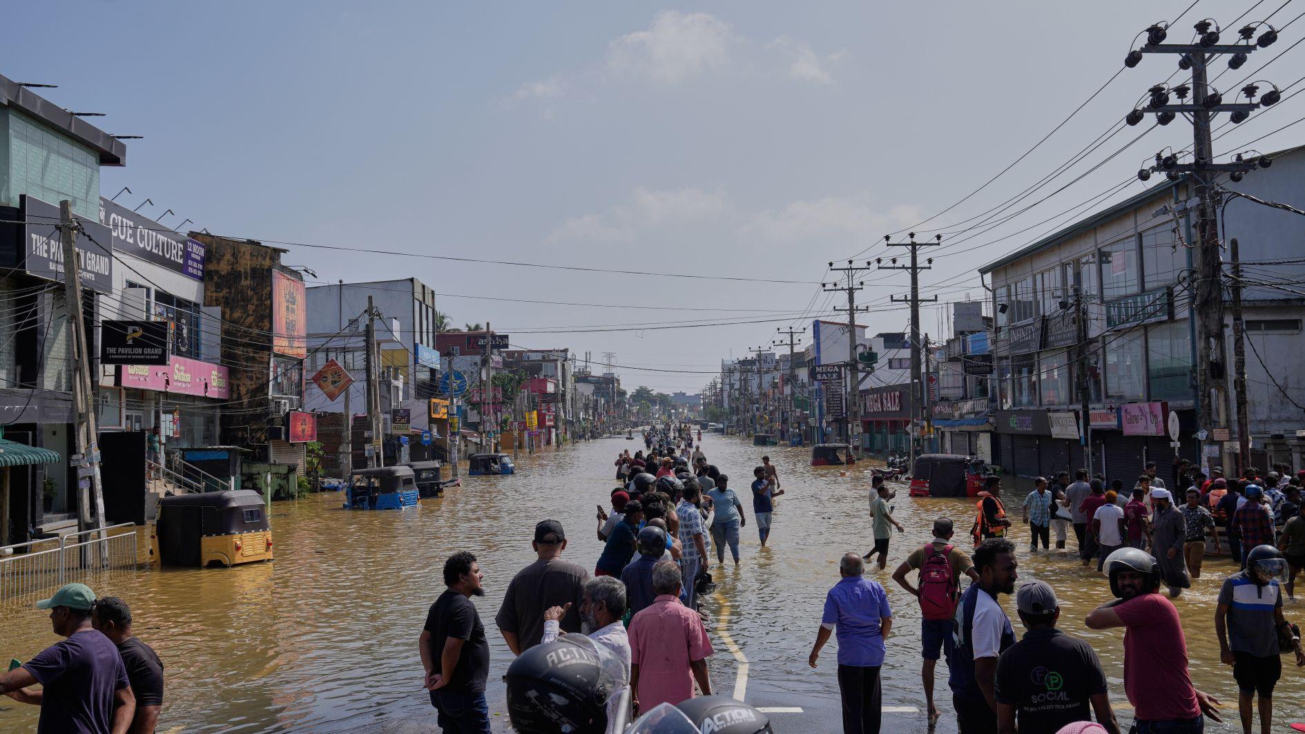 Floods hit Sri Lanka's capital as cyclone death toll rises to 159