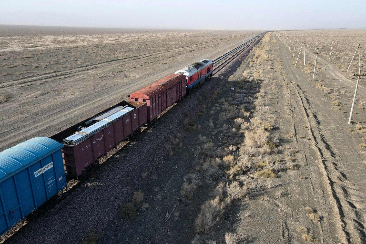 Windswept Kazakh rail hub at the heart of China-Europe trade