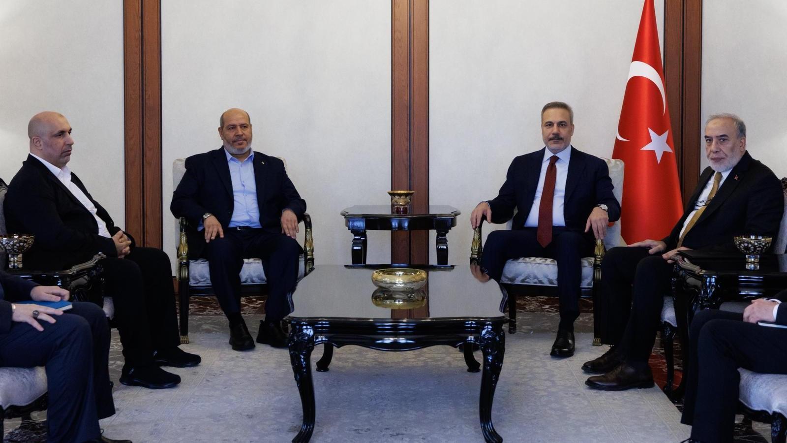 Turkish top diplomat discusses Gaza peace plan with Hamas officials