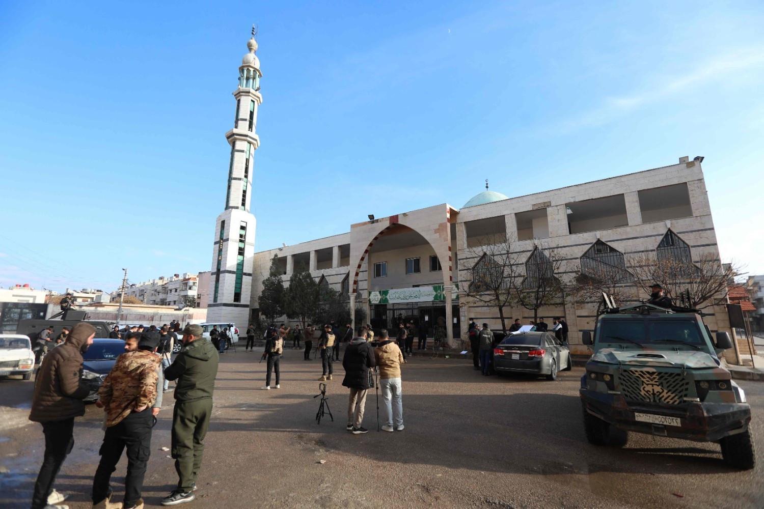 Deadly blast hits mosque in Alawite area of Syria's Homs