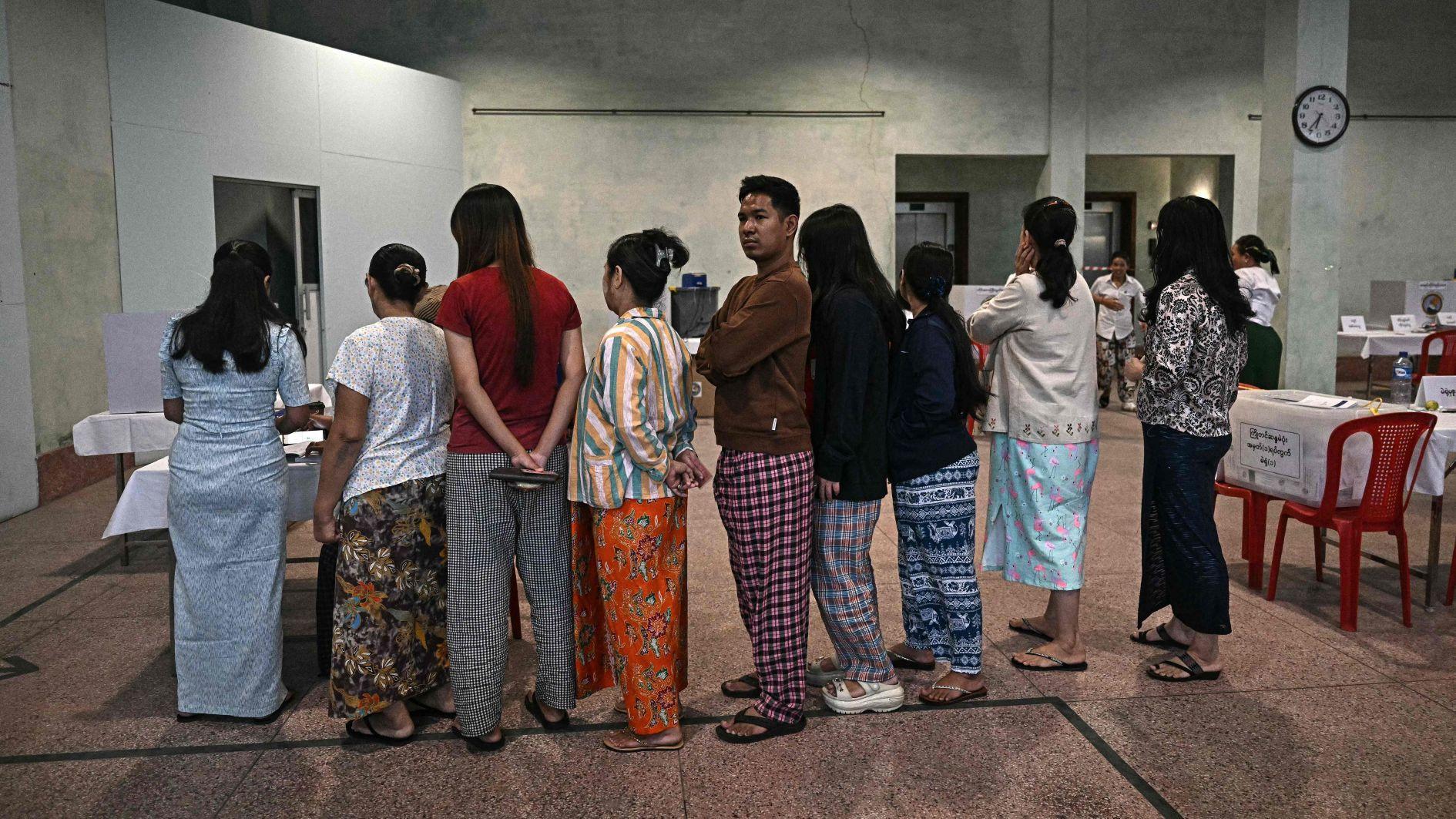 Myanmar junta stages election after five years of civil war