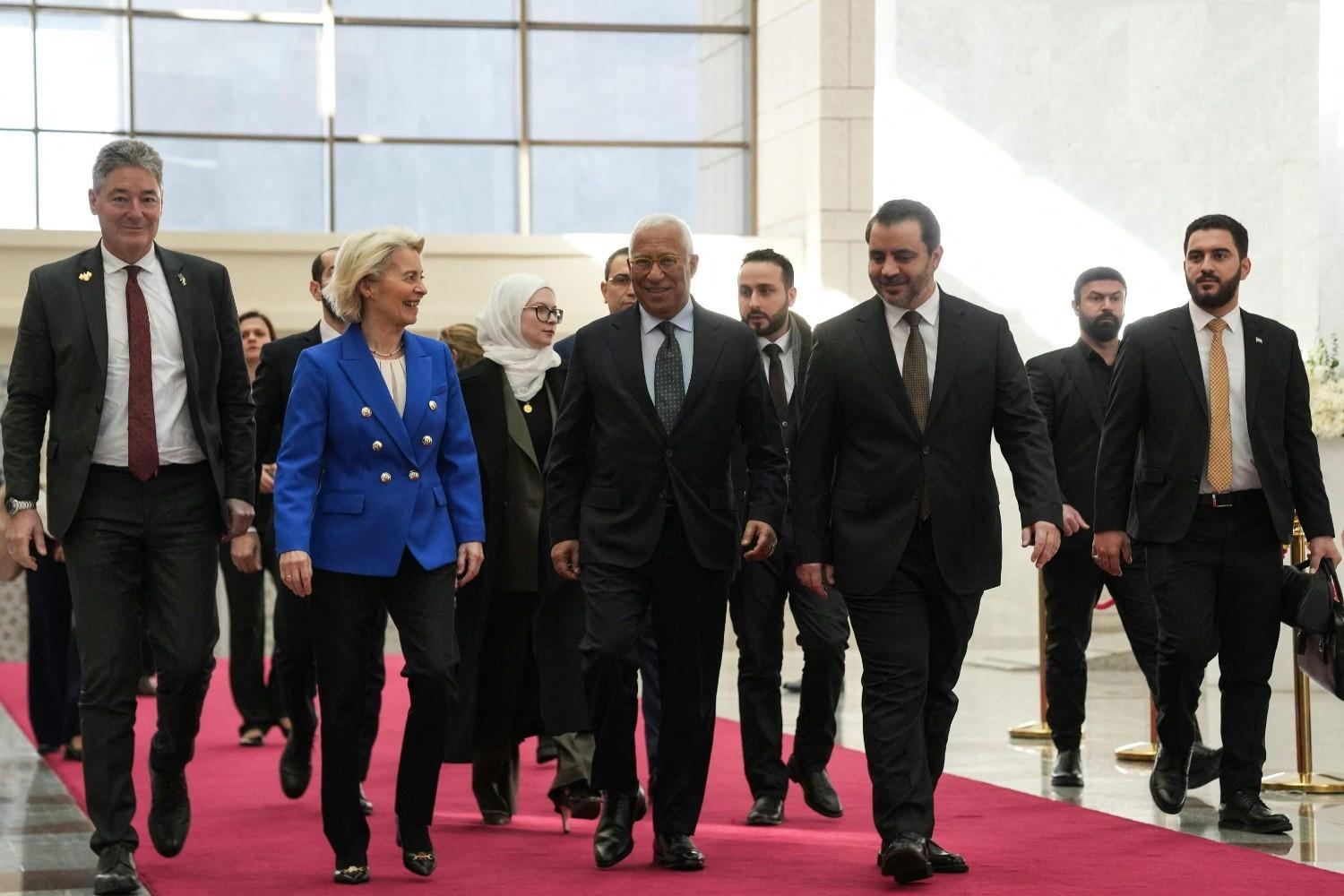 Syrian President Sharaa meets with EU chief von der Leyen