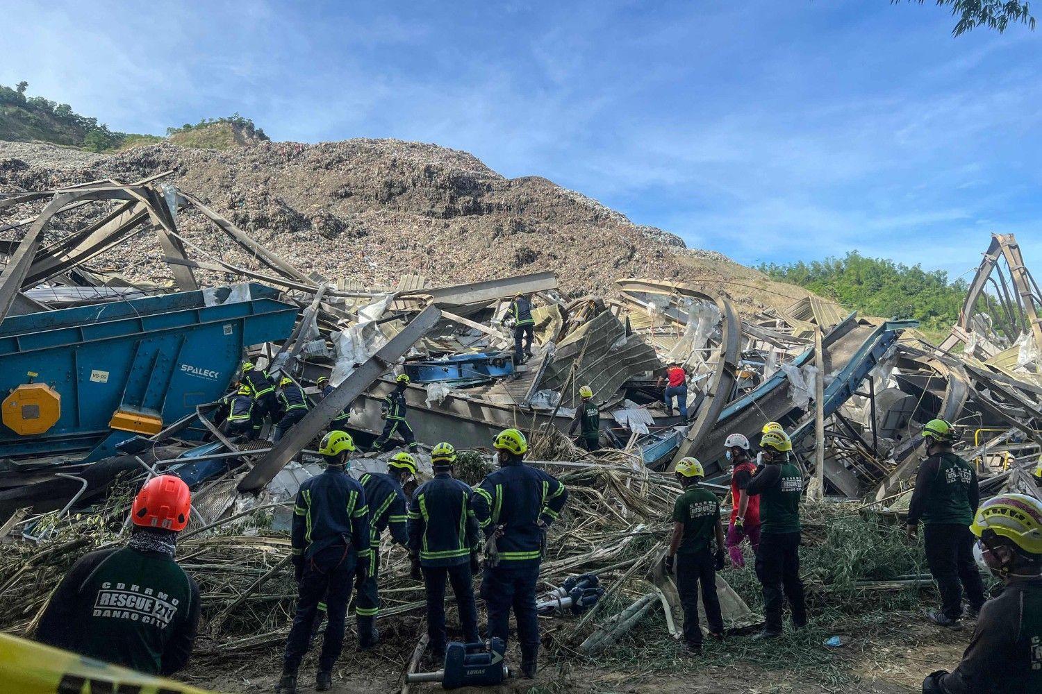 One dead, dozens missing after Philippine dump site collapse