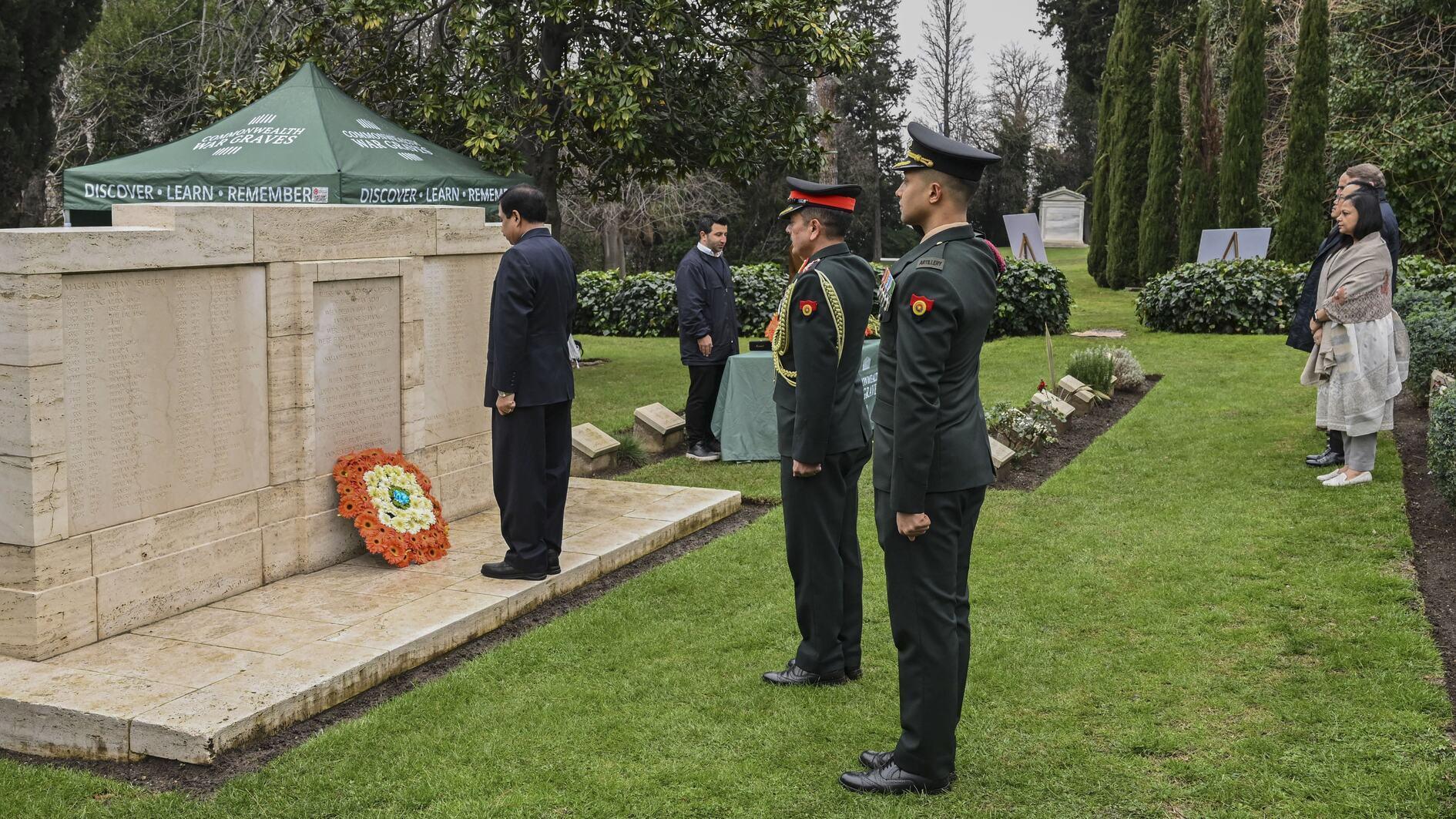 Indian fallen soldiers of Great War honored in Istanbul