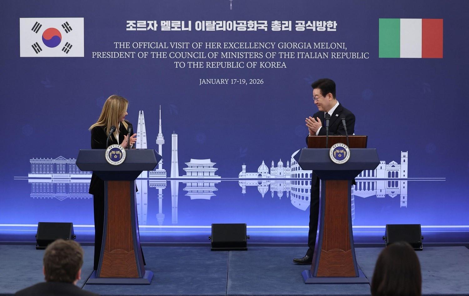 South Korea, Italy agree to deepen AI, defense cooperation