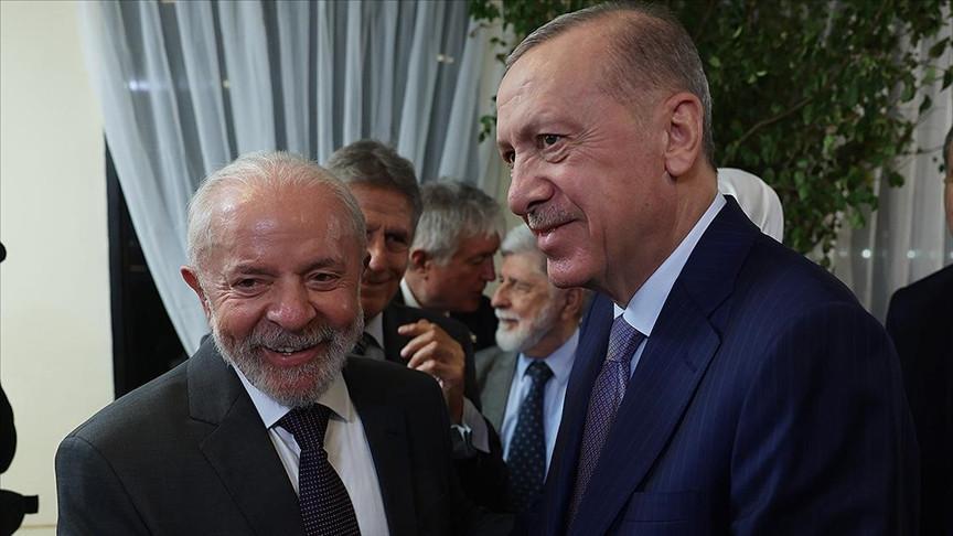 Erdoğan tells Brazil’s Lula Türkiye backs all Gaza peace initiatives