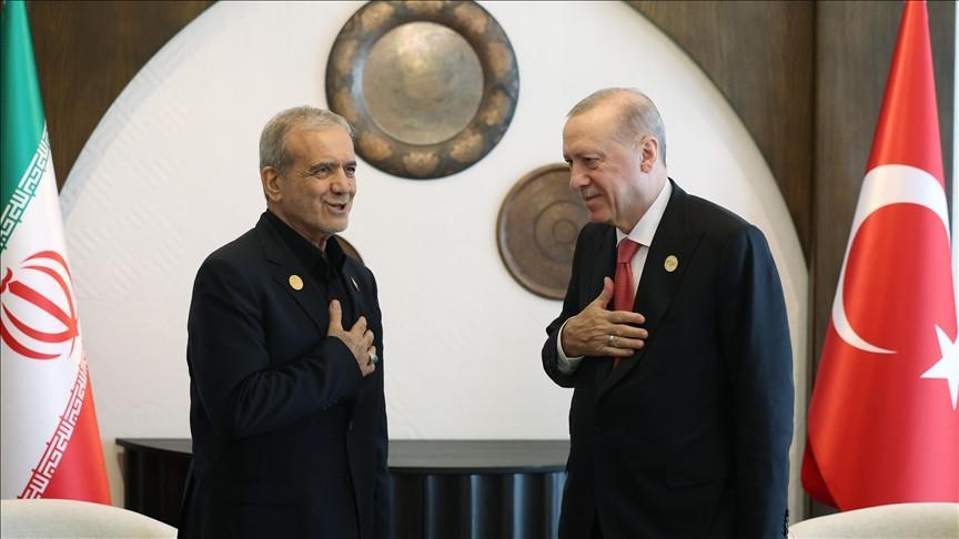 Türkiye opposes foreign intervention in Iran, Erdoğan says Pezeshkian