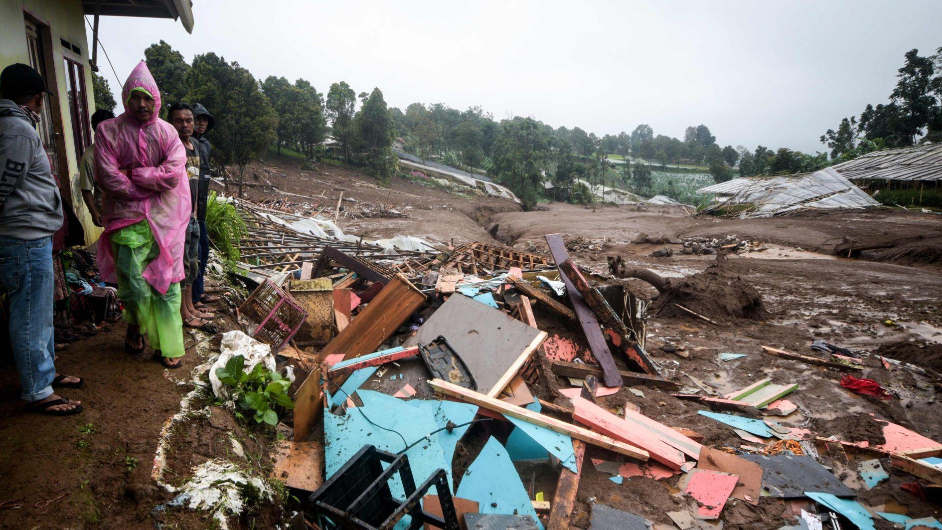Indonesia resumes search for dozens missing in landslide