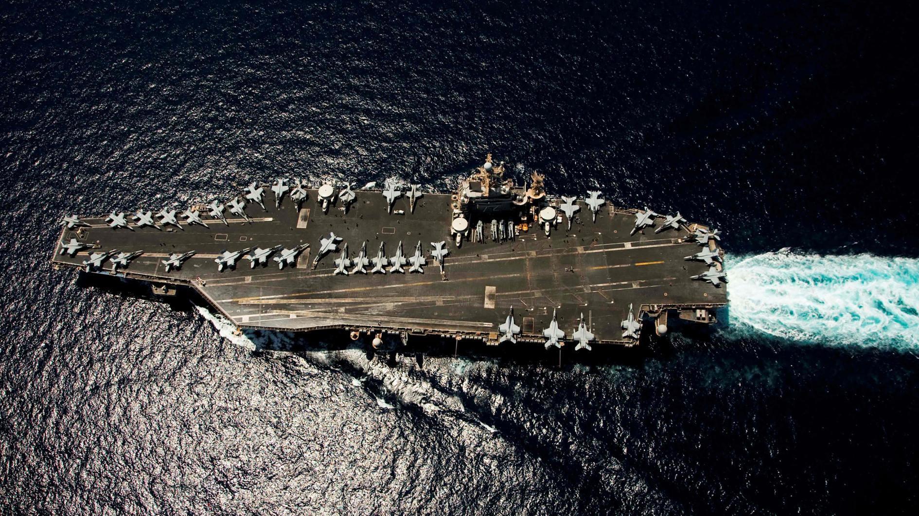 US downs Iranian drone approaching aircraft carrier in Arabian Sea