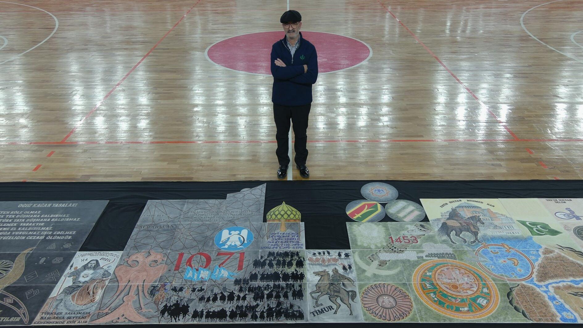 Turkish history told through 27-meter-long tile artwork