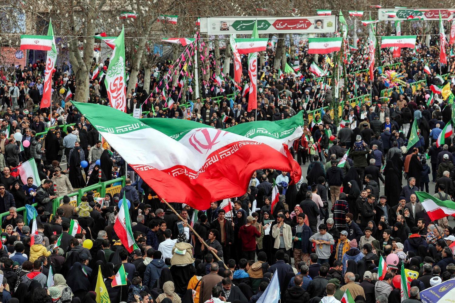 Iran marks revolution anniversary under shadow of US threat