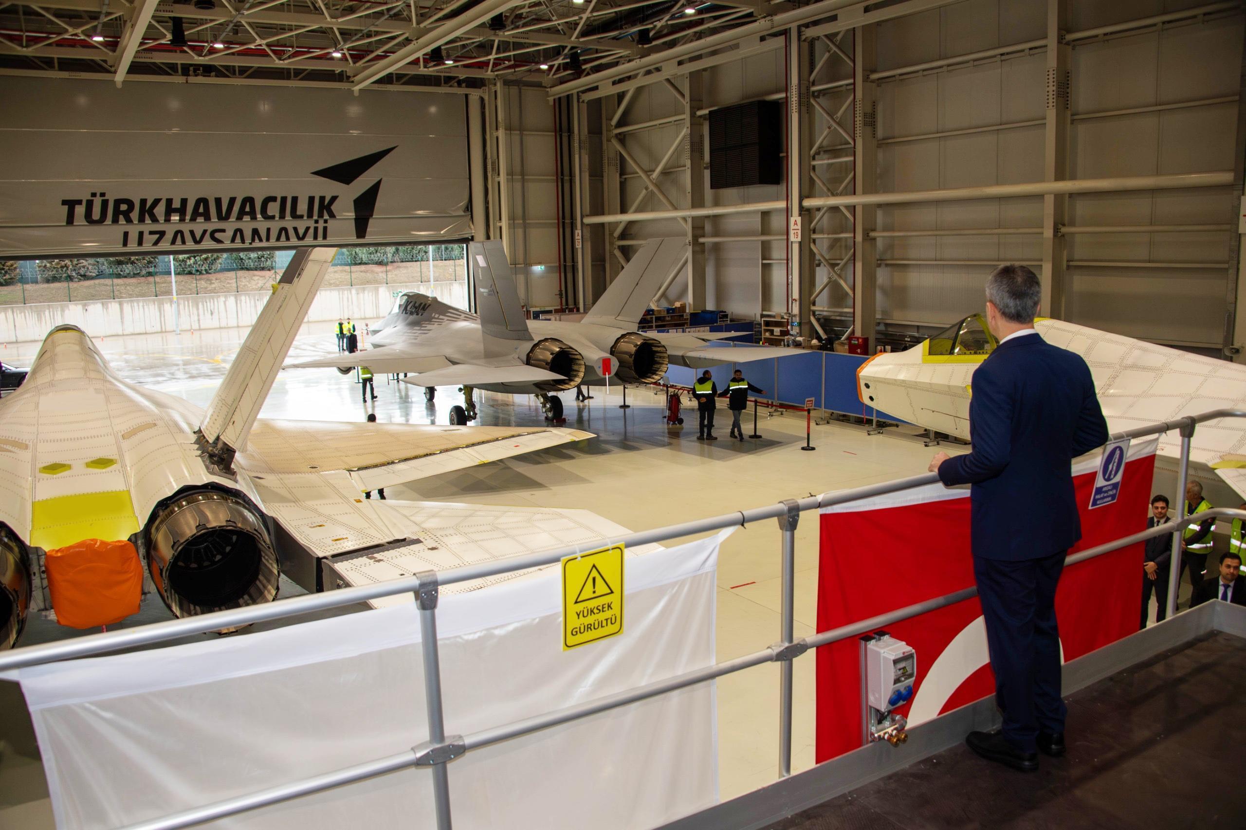 Türkiye reveals new prototypes of homegrown combat aircraft KAAN