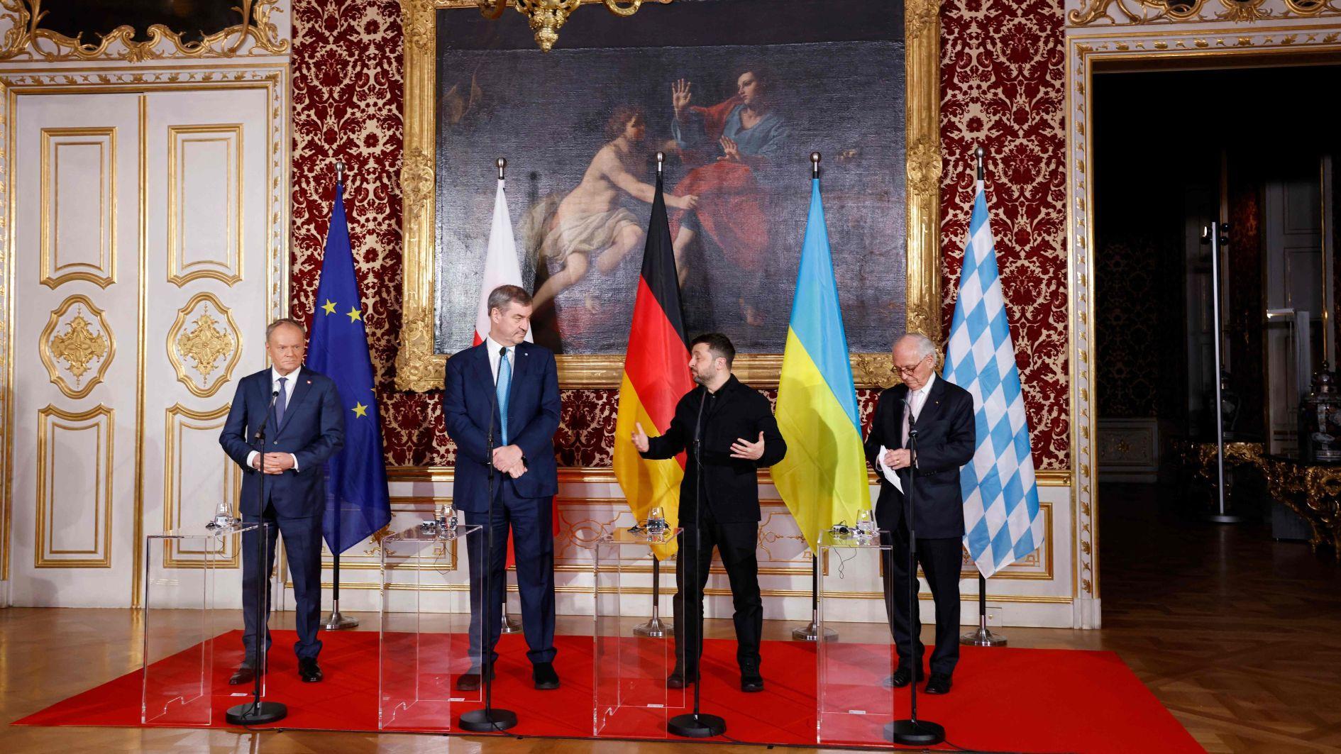 Zelensky labels Putin a 'slave to war'