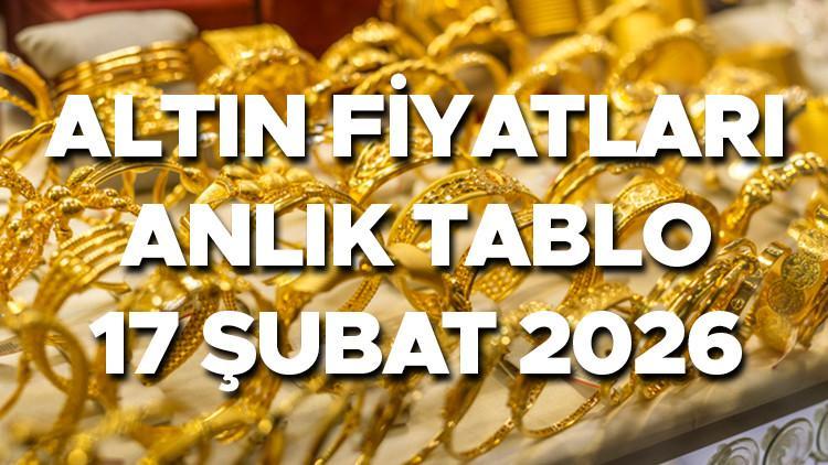 BUGÜN ALTIN FİYATLARI CANLI - ANLIK SON DAKİKA 17 ŞUBAT 2026 || Altında sert düşüş! 17 Şubat gram altın, çeyrek altın, ONS altın n