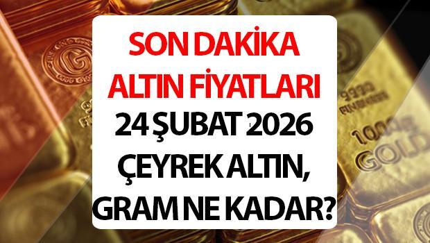 ALTIN FİYATLARI SON DAKİKA 24 ŞUBAT 2026 (CANLI TAKİP EKRANI)|| Altın fiyatları düşüyor mu? Bugün 1 gram altın, çeyrek altın, Cumh
