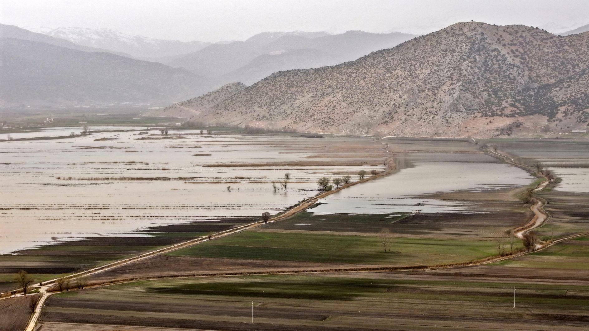 Ancient lake in Antalya refills after heavy rains