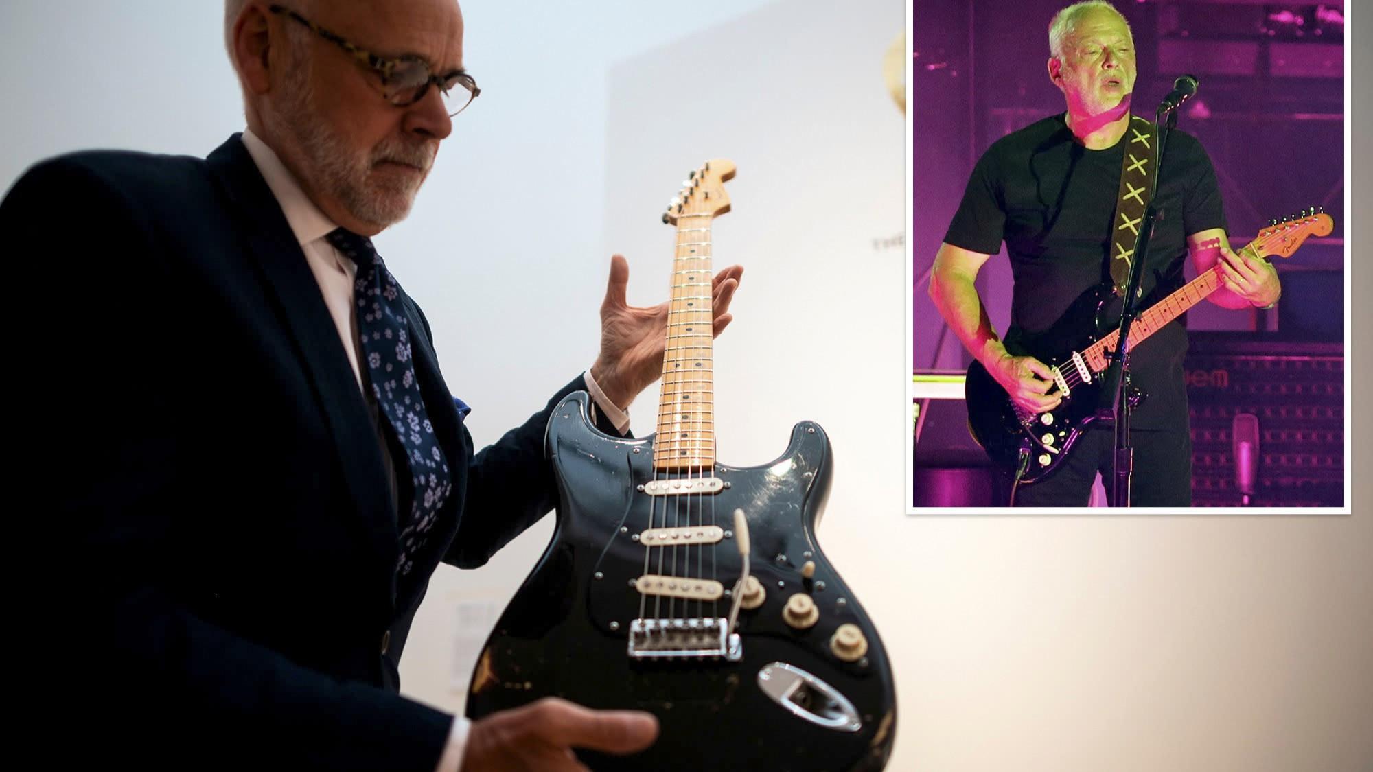 Pink Floyd guitar 'Black Strat' sells at auction for record $14.6 mln