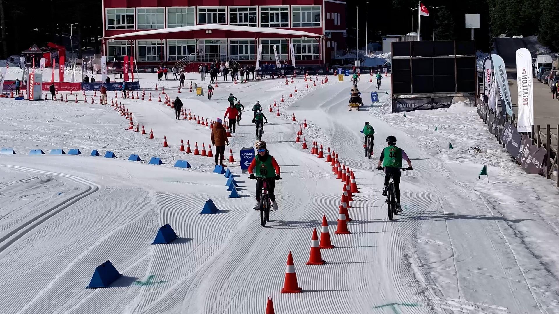 Türkiye hosts its first winter triathlon in northern province