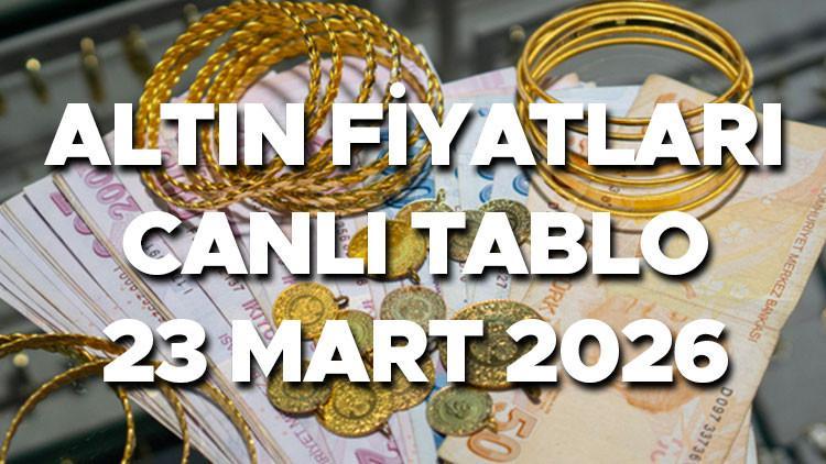 ALTIN FİYATLARI SON DAKİKA 23 MART 2026 || Bugün Gram altın, çeyrek altın  ve ONS altın ne kadar, kaç lira ediyor? Yeni haftada altın fiyatları nasıl,  düşüş sürüyor mu? - Bigpara Haberleri