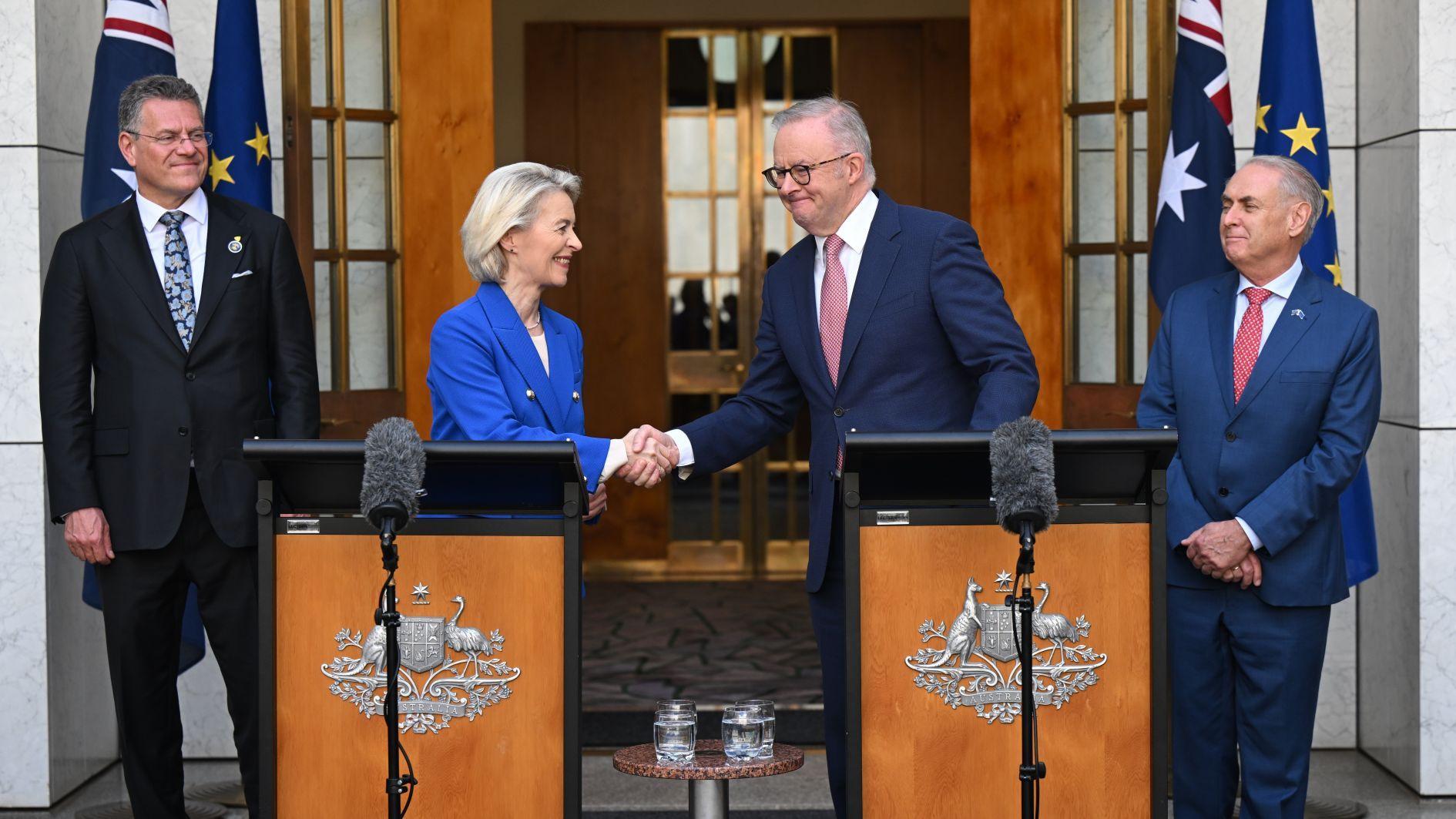 Australia and EU to agree sweeping new trade pact