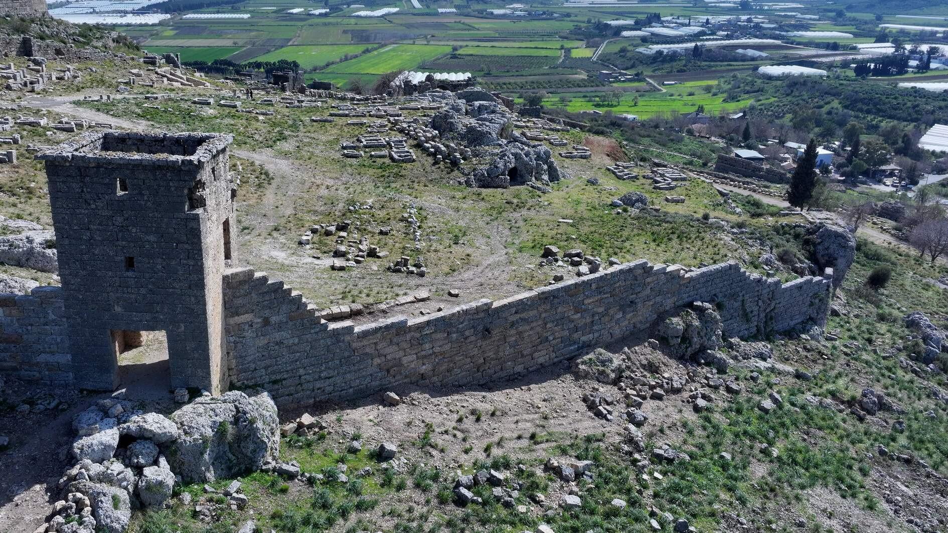 Ancient walls of Sillyon restored