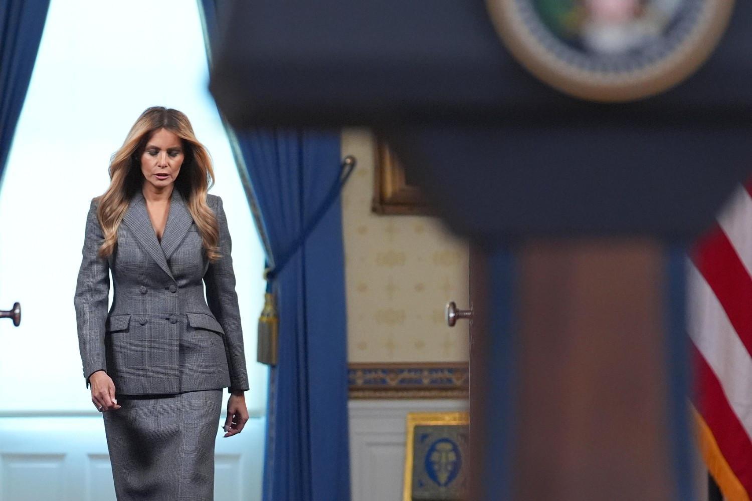 Melania Trump blasts 'lies' linking her to Epstein