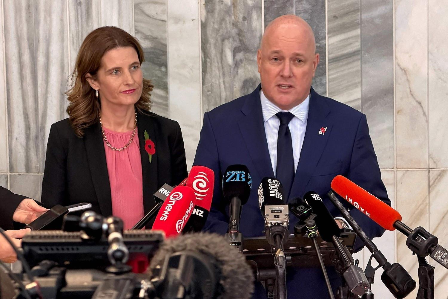 New Zealand PM Luxon survives leadership vote