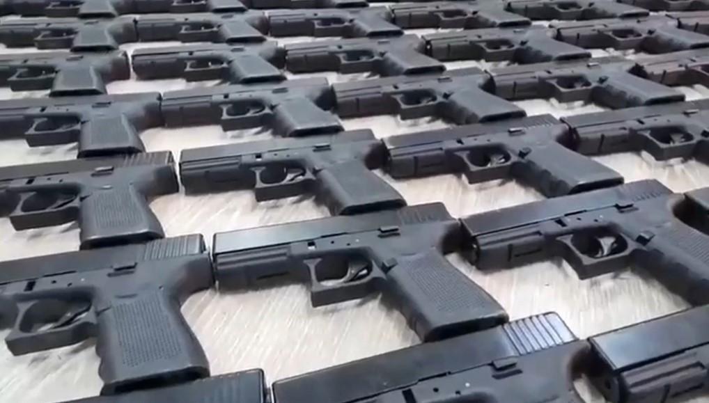 Istanbul police seize thousands of gun parts hidden underground