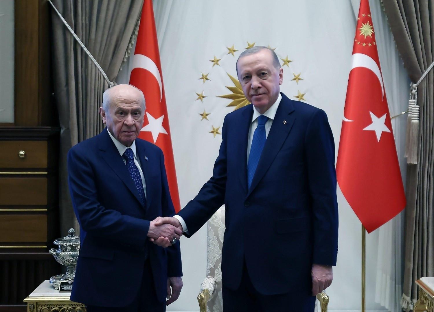 Erdoğan, Bahçeli meet to review anti-terror project