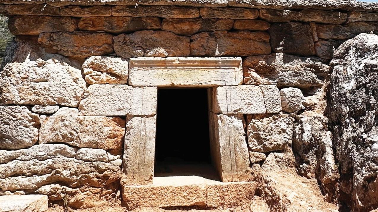 Rare pyramid tomb in Marmaris opens to visitors after restoration