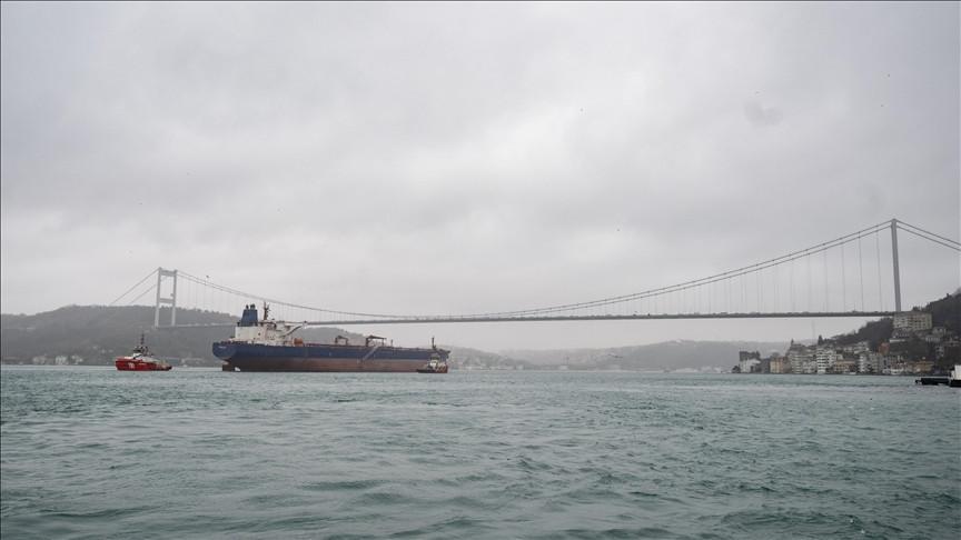 9,195 ships pass through Türkiye’s Istanbul Strait in 1st quarter of year