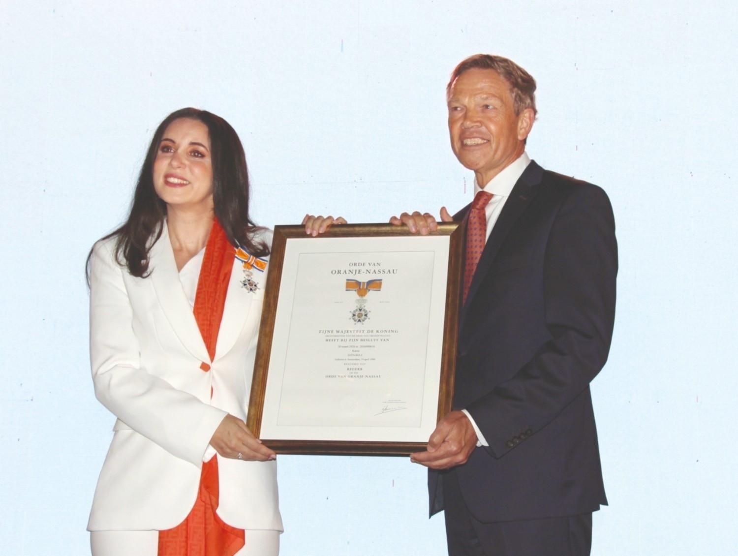 Karsu awarded with Dutch royal honor for enhancing Türkiye-Netherlands ties