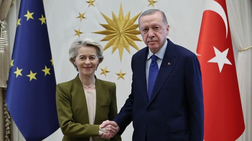 Regional tensions underline importance of Türkiye-EU ties, Erdoğan tells EU chief