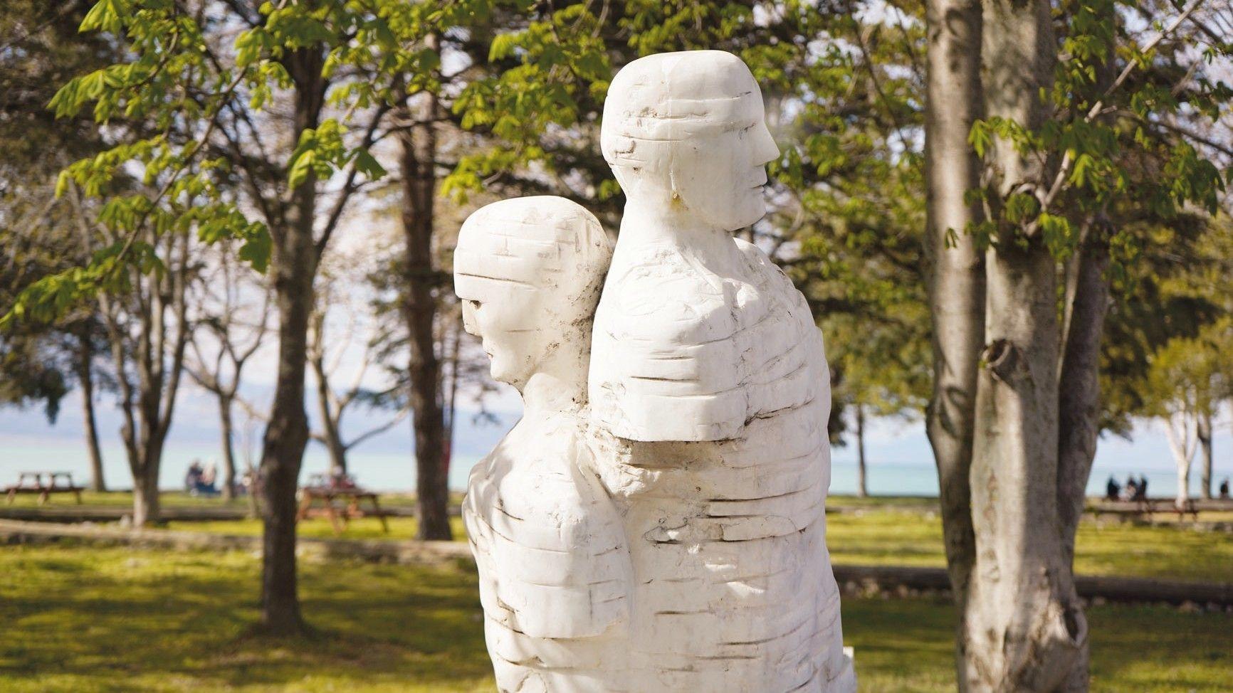 Symposium sculptures displayed on island for 22 years