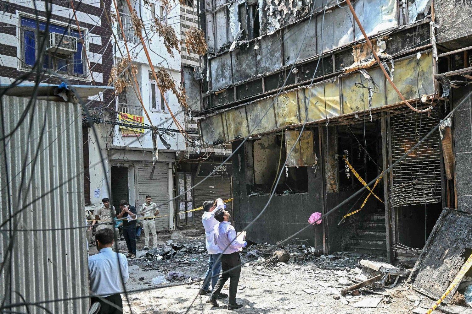 New Delhi hotel fire kills at least 21