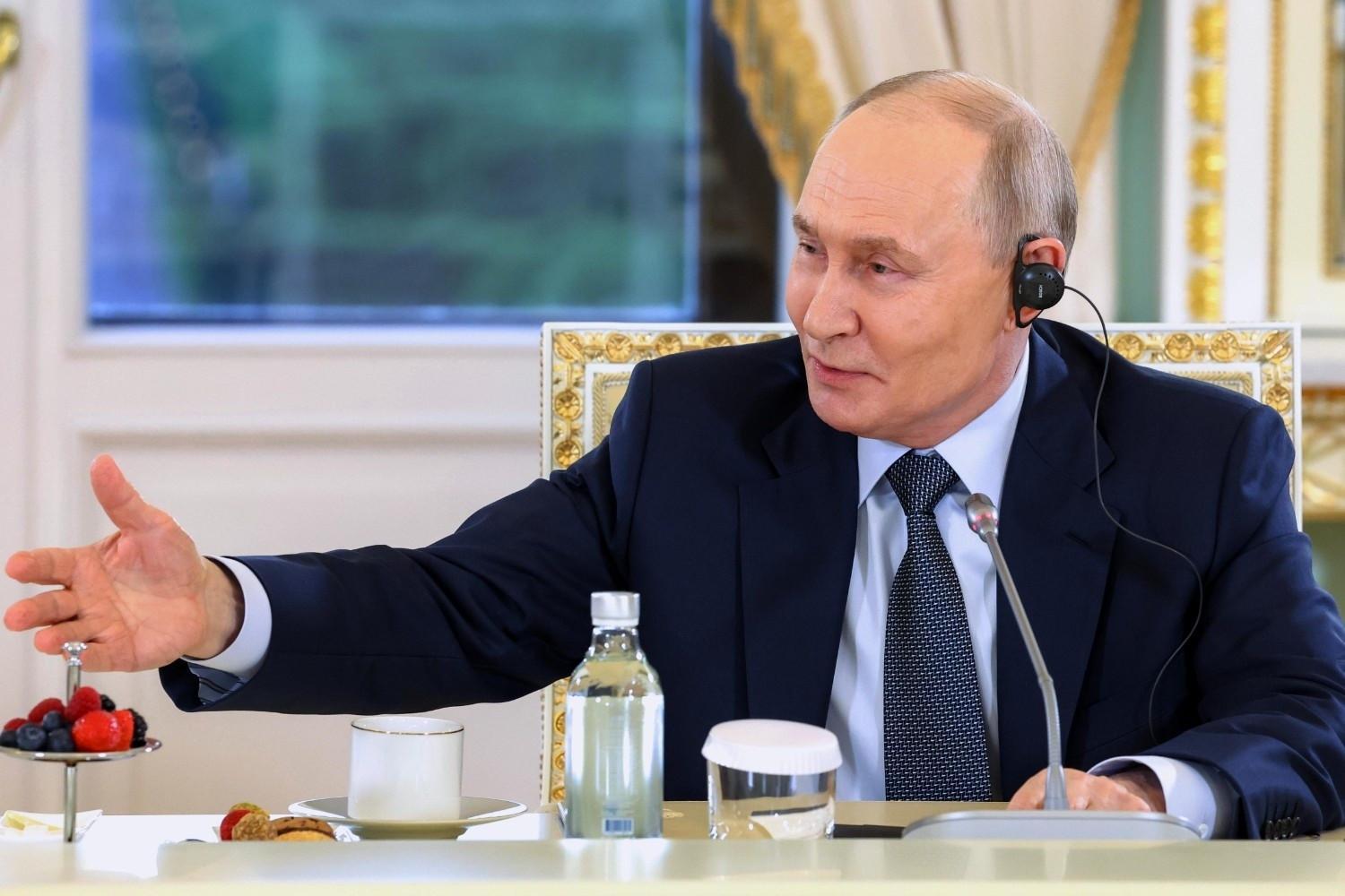 Putin to confront economy at 'Russian Davos,' under threat of Ukrainian drones
