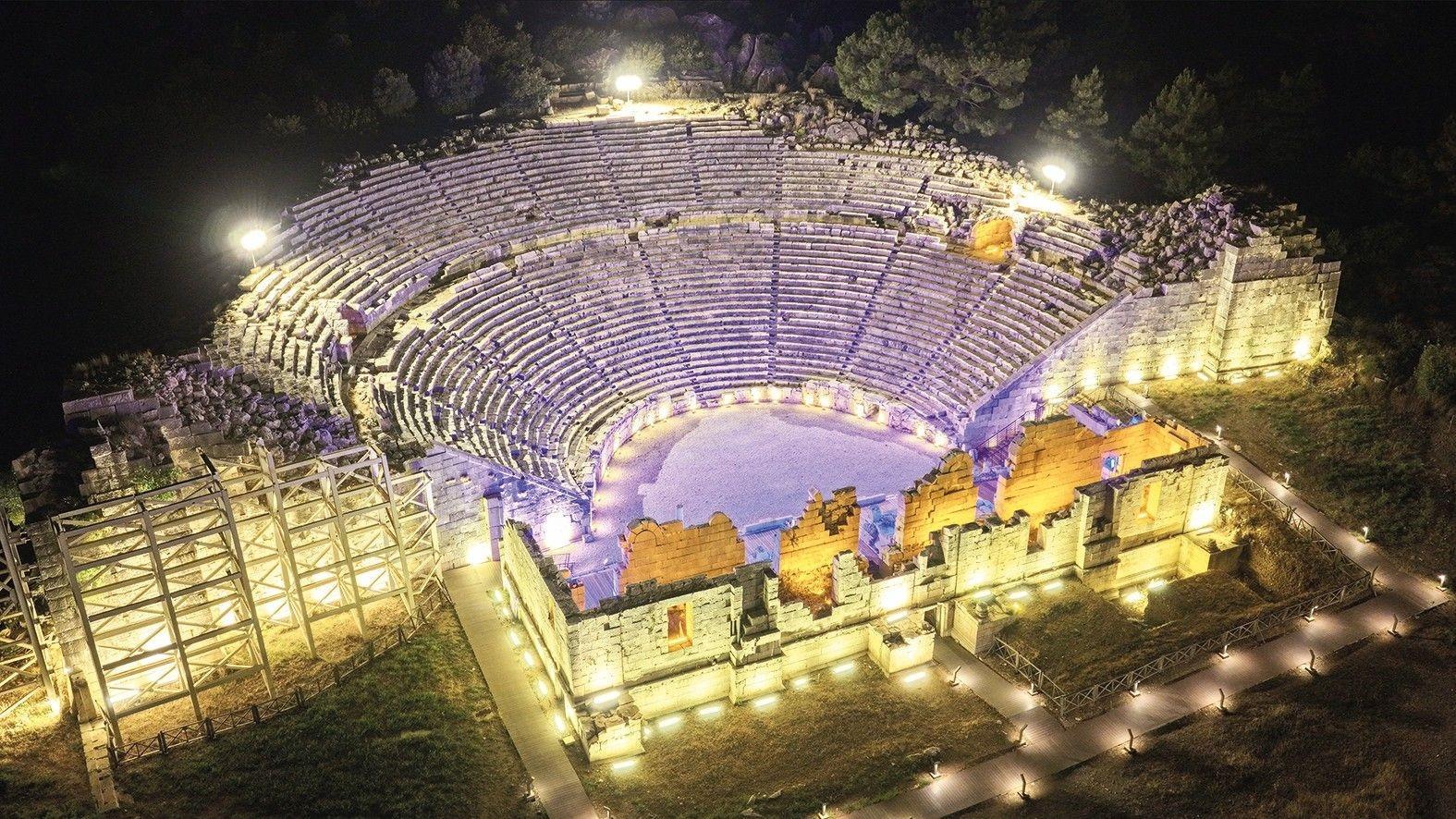 Patara welcomes visitors after dark