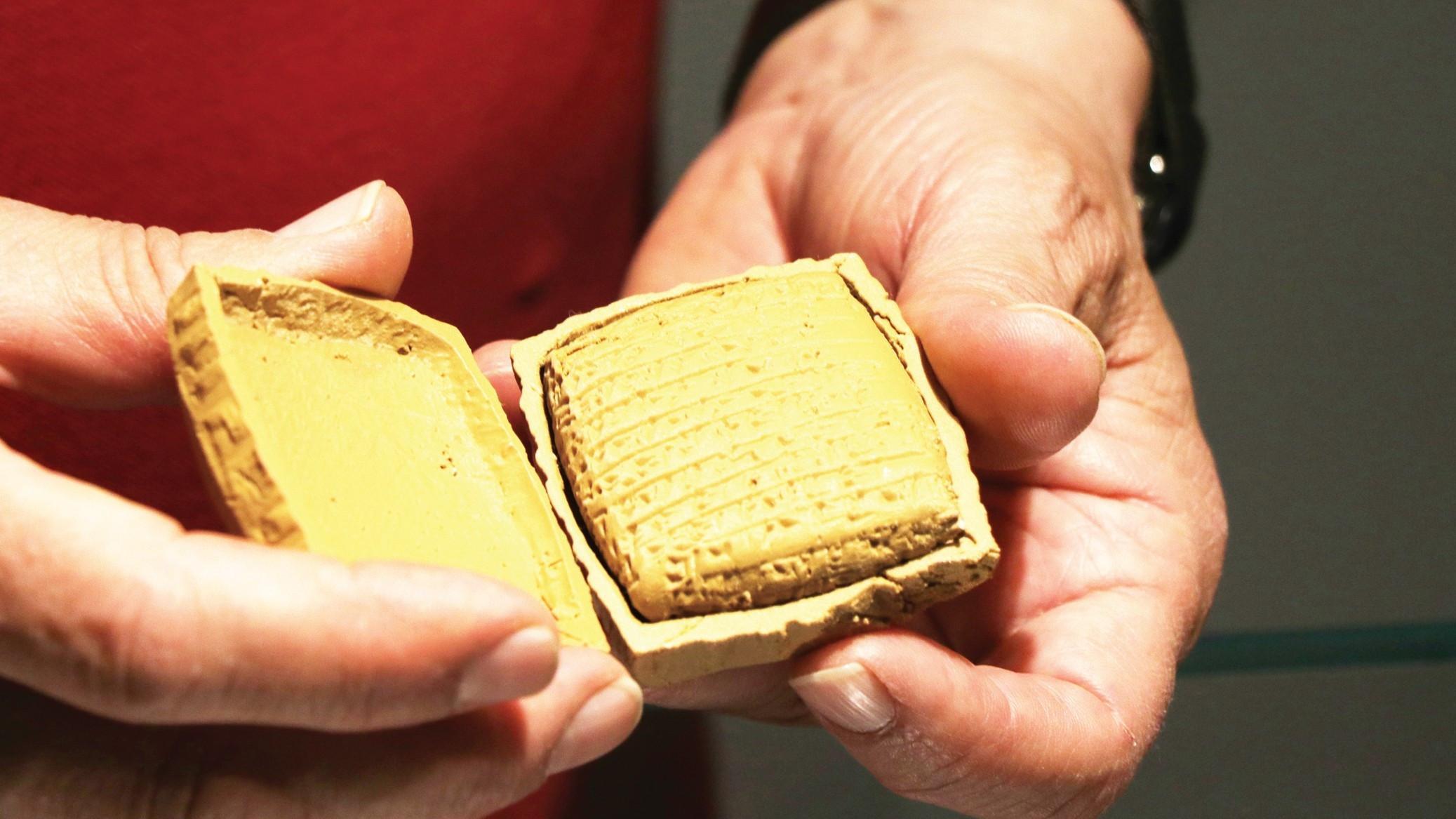 Rare sealed clay tablet takes center stage at museum