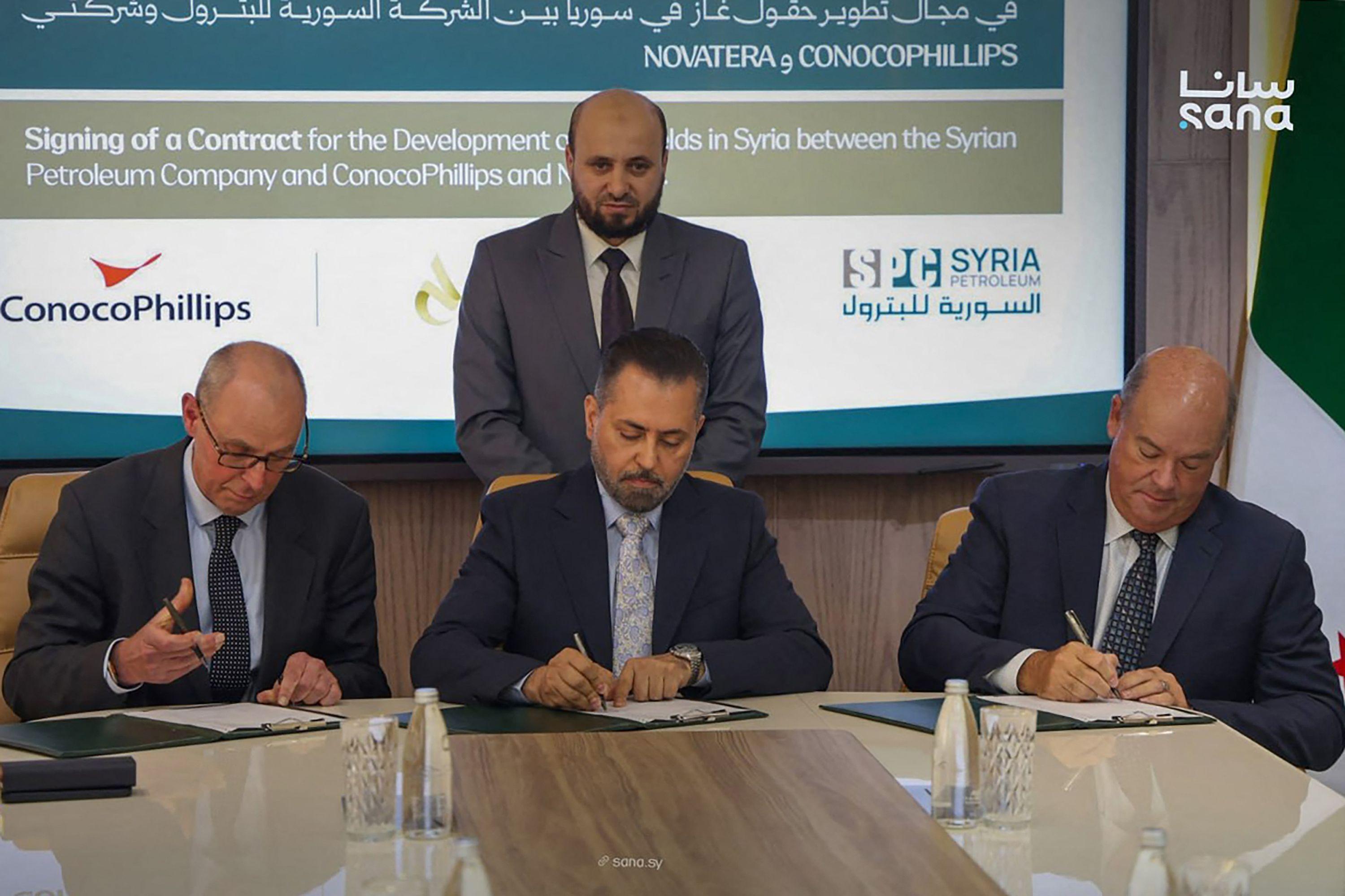 Syria signs gas sector contract with US energy giant