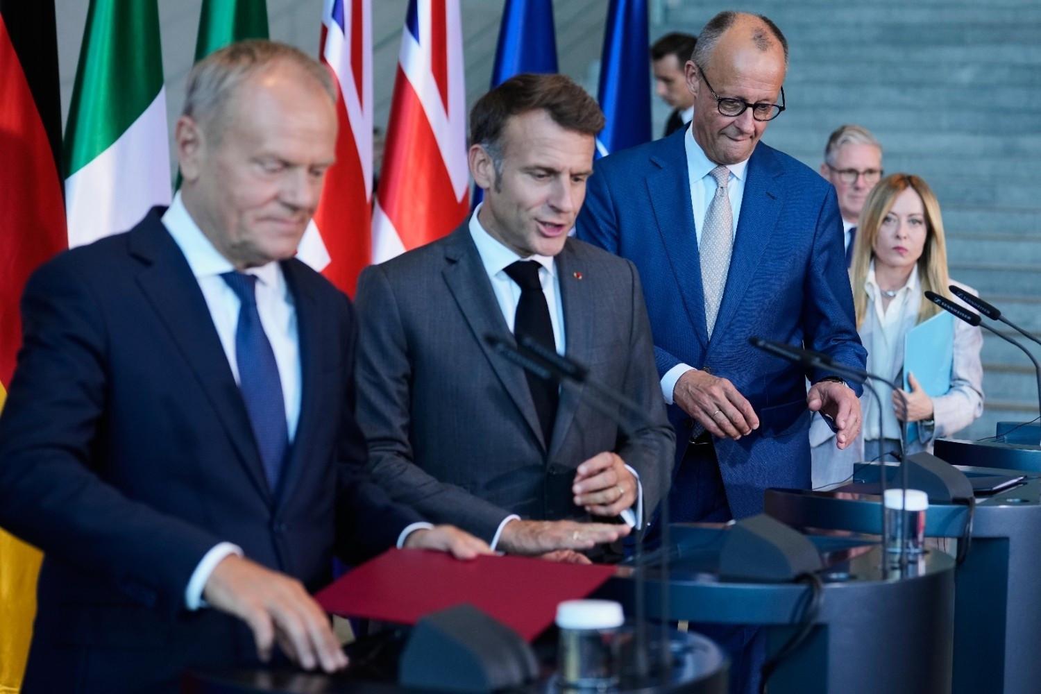 European leaders seek united NATO stance before Ankara summit
